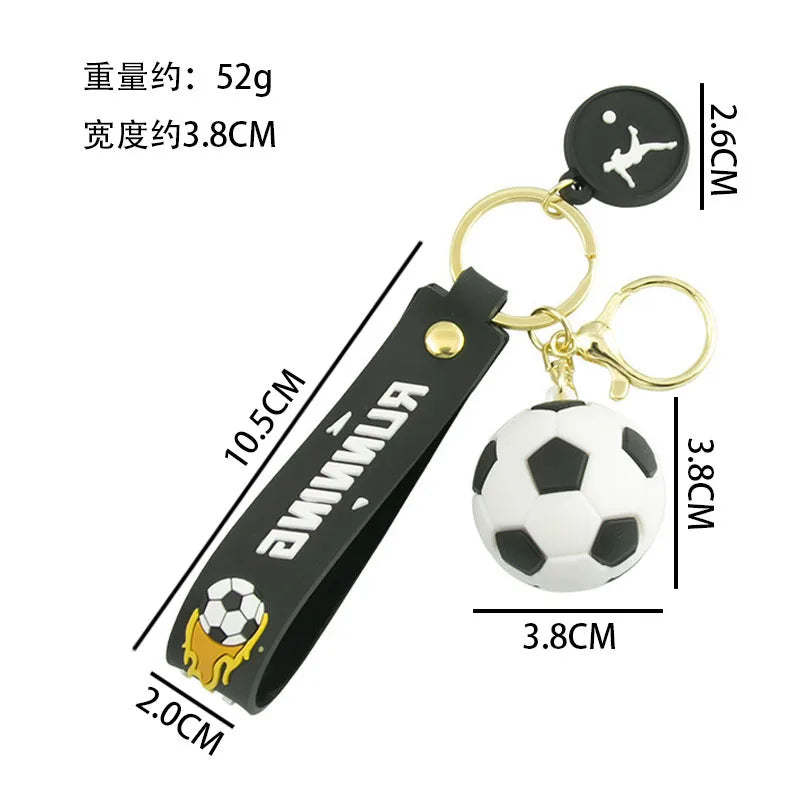ZAKOL New Trendy Football Key Chain European Cup Accessories Keychain For Decorative Backpack Wholesale Aurexia off