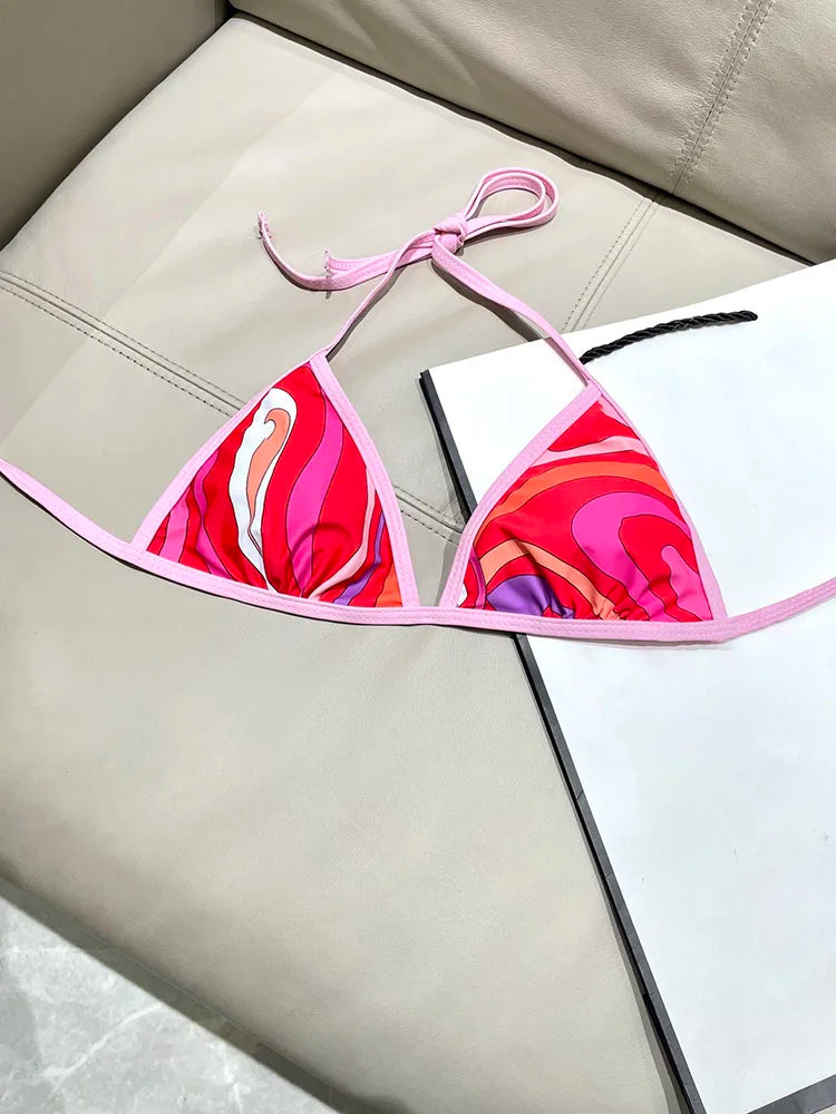 2026 NEW Designer Sexy Women's 2 Pieces Bikini Swimwear Printed Separates Bikini Aurexia off