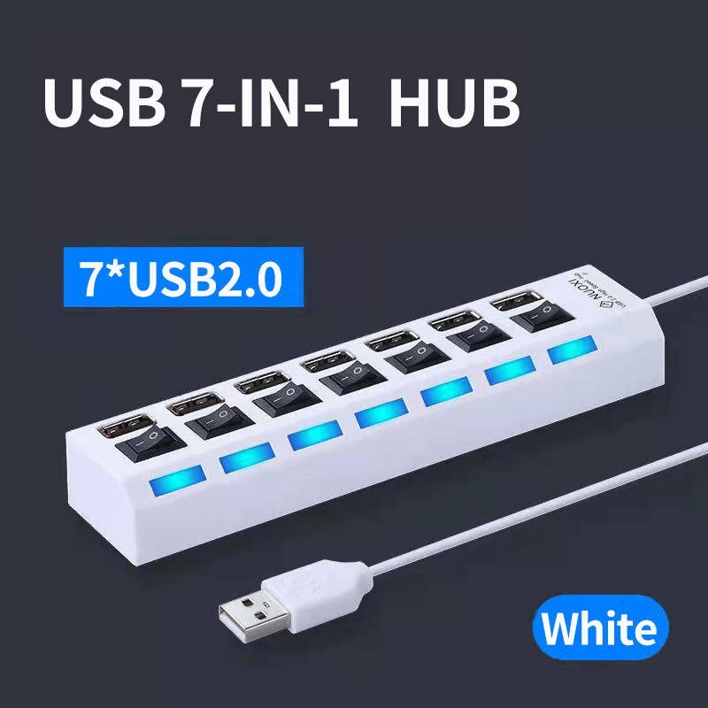 QuadPort USB Hub with Switches Aurexia off