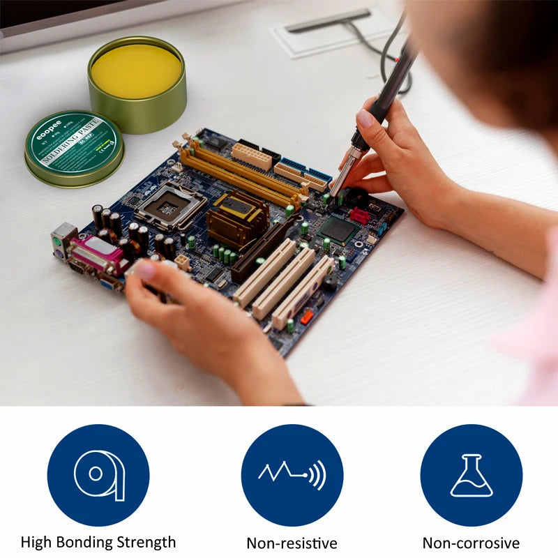 Solder Paste Rosin Flux 10g/30g/100g Lead-free Welding Flux Iron Repair Welding Paste Soldering Tin Soldering Oil Soldering Flux Aurexia off