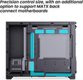 Compact Micro-ATX PC Gaming Case with High Compatibility, Supports 365mm GPU/240AIO, Black Design Aurexia off