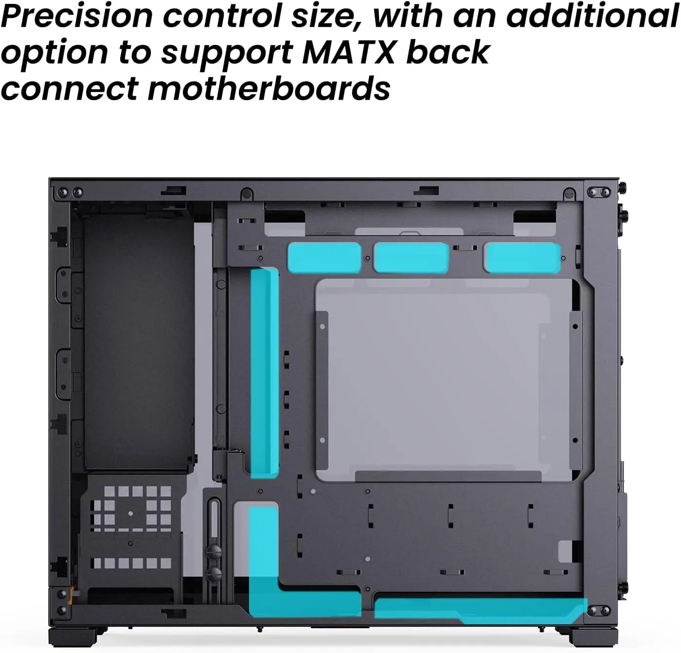 Compact Micro-ATX PC Gaming Case with High Compatibility, Supports 365mm GPU/240AIO, Black Design Aurexia off