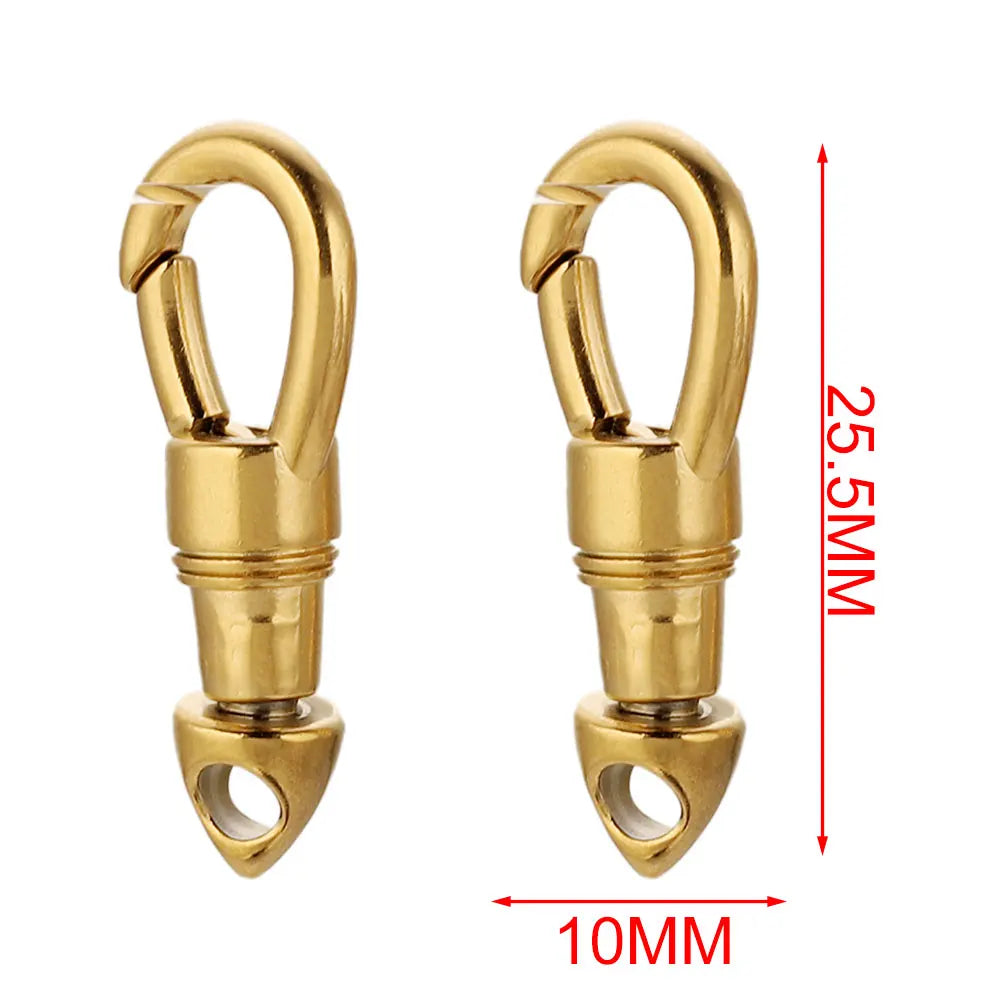 2pcs/lot Stainless Steel Bag Key Chain Hook Clasps Lobster Clasp Hooks Connectors for DIY Jewelry Making Supplies Accessories Aurexia off