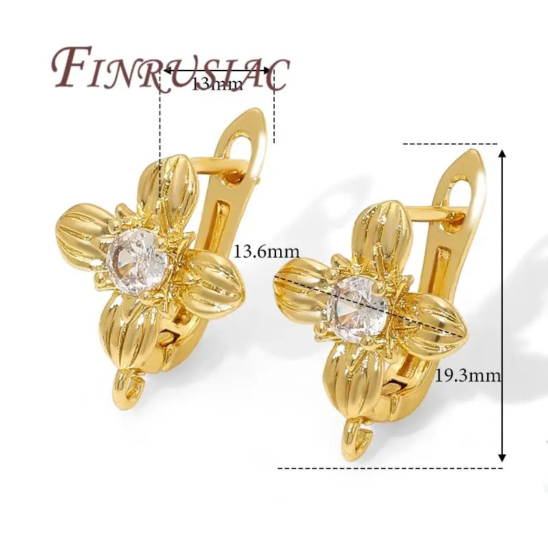 18K Gold Plated,Anti-Allergy Earring Hook Clasps,Supplies For Jewelry,Fasteners Earwires,Earrings Fixtures Accessories Aurexia off