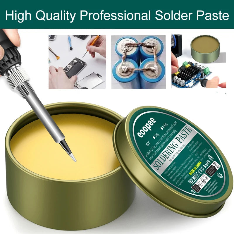 Solder Paste Rosin Flux 10g/30g/100g Lead-free Welding Flux Iron Repair Welding Paste Soldering Tin Soldering Oil Soldering Flux Aurexia off