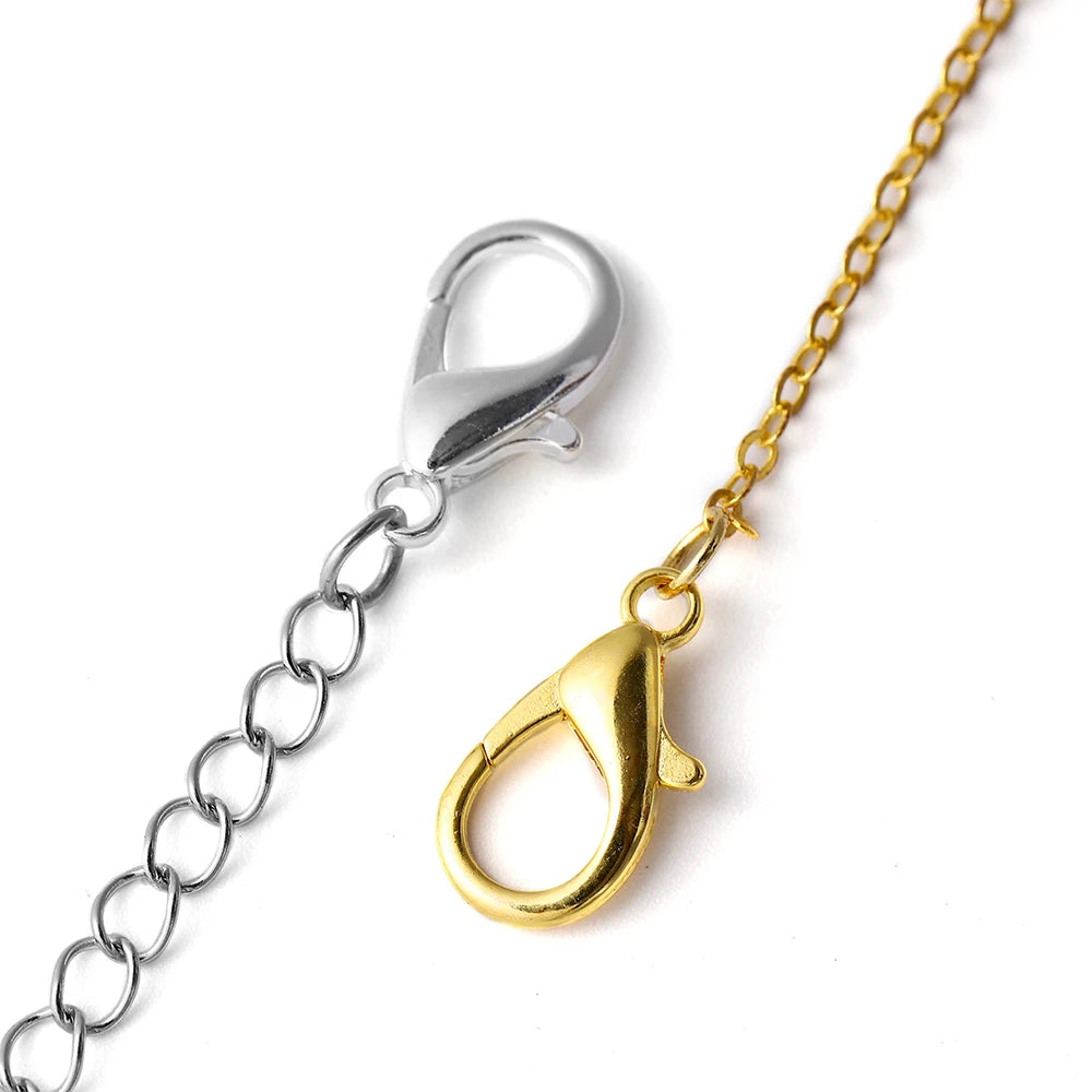 10pcs/lot Multiple Size Lobster Clasps Necklace Hooks Bracelets Connector Findings DIY Chains Jewelry Making Supplies Wholesale Aurexia off