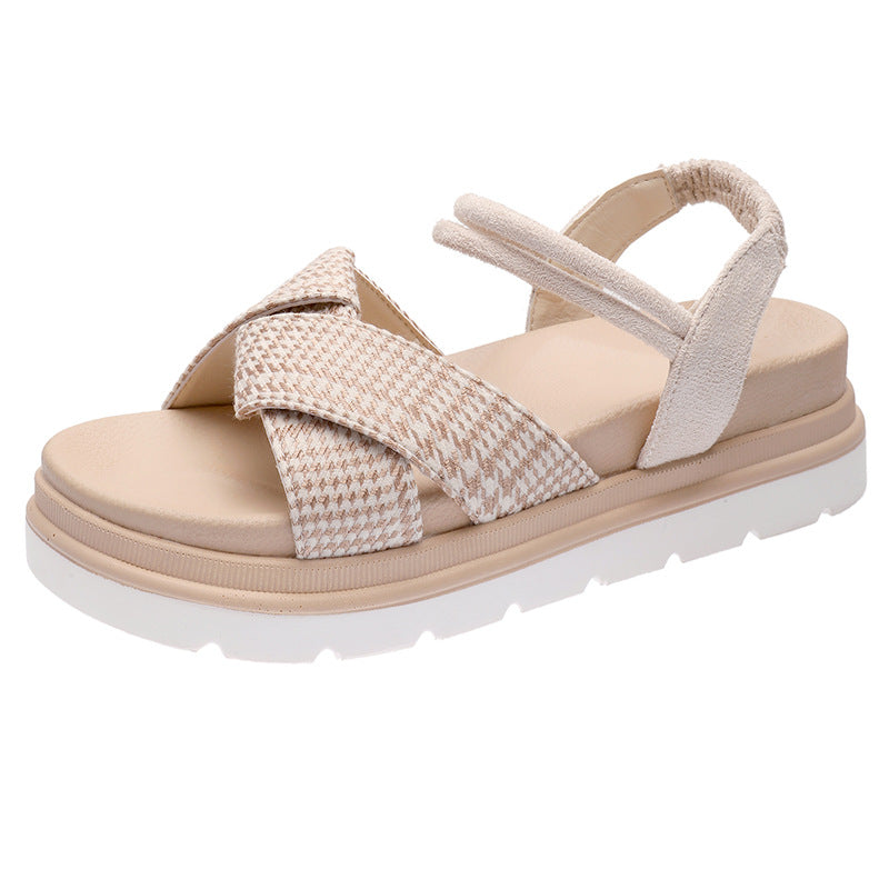 Chic Elastic Roman Sandals Aurexia off