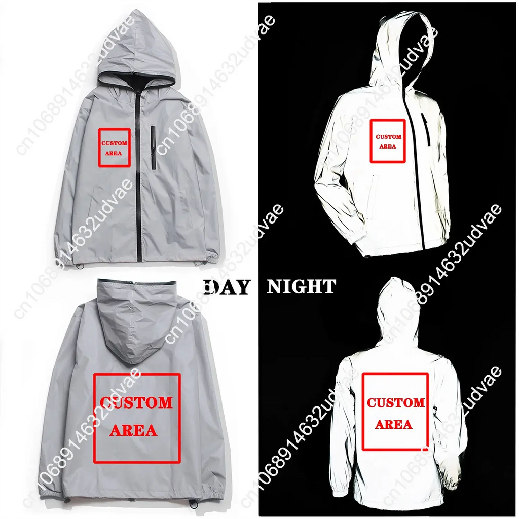 Army 75th Ranger Veteran Reflective Jacket Mens Womens Coat Hooded Windbreaker Runing Pocket Jackets Zipper Customized Hoodie Aurexia off