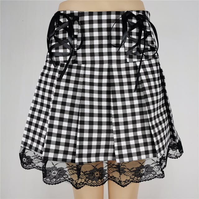 Punk Gothic High Waist Skirt for Women Aurexia off