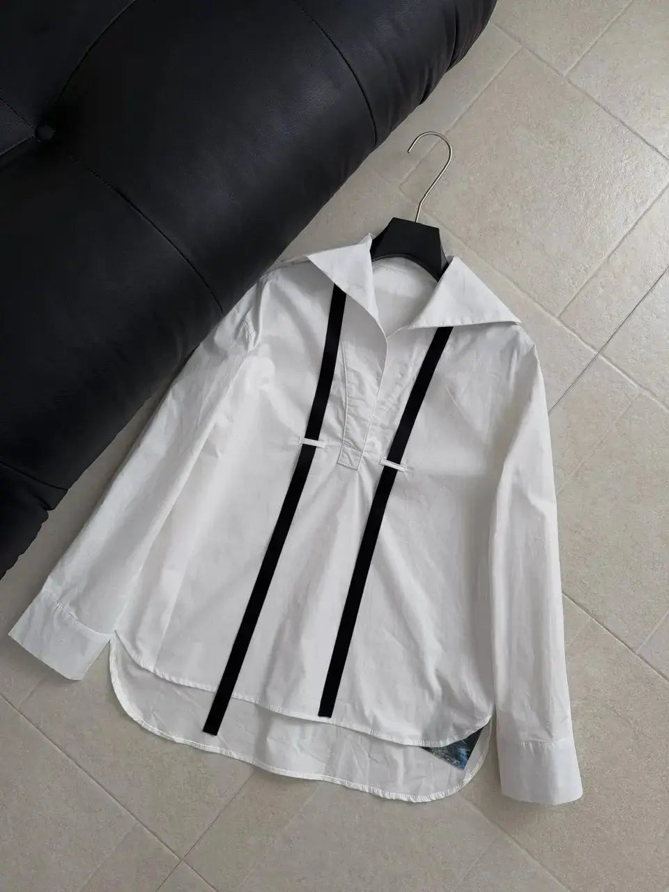 SuperAen Simple White Tops Women 2026 Spring and Summer New Long-sleeved Loose Pullover Casual Office Lady Fashion Shirt Aurexia off