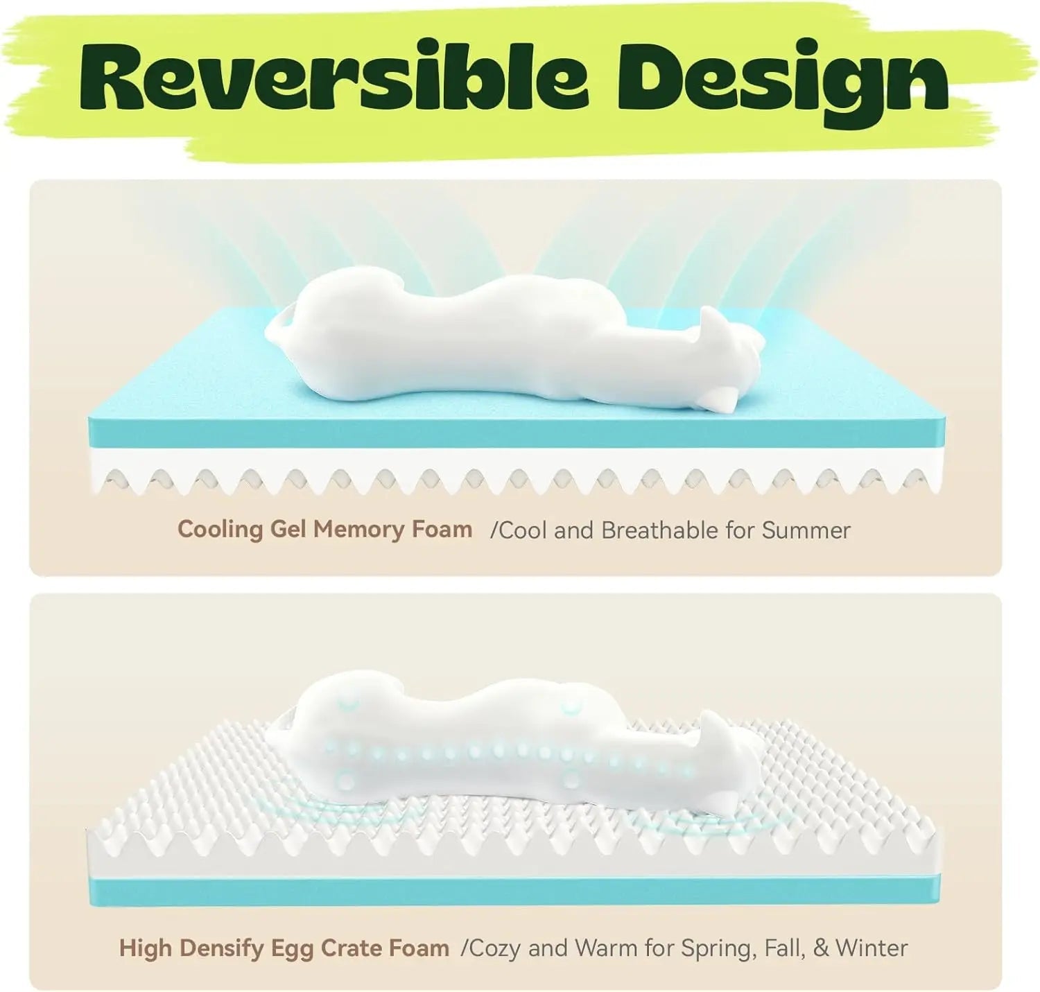 Medium Orthopedic Dog Bed with Cooling Gel & Washable Cover, Relieves Joint Pain, Waterproof, Dark Grey Aurexia off