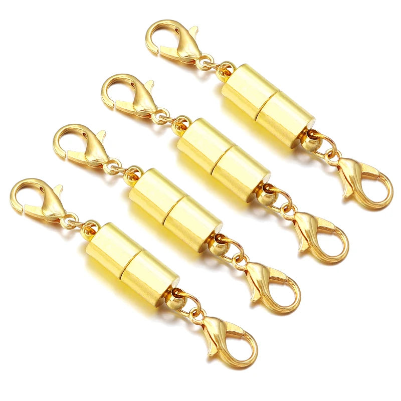 5Sets/Lot Magnetic Clasps With Lobster Clasps For Jewelry Making DIY Bracelet Necklace Magnet Clasp Connector Buckle Fasteners Aurexia off