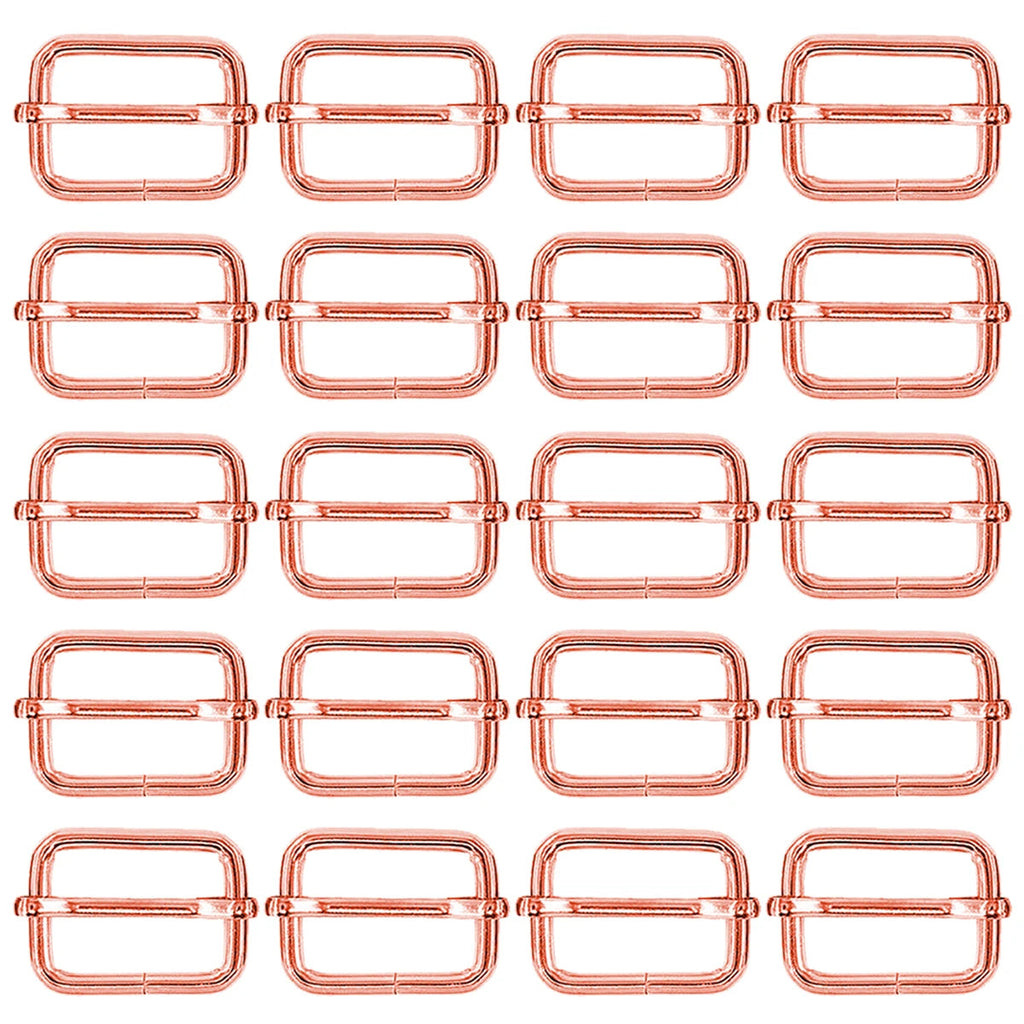 40/70/100 Pcs 25MM 3 Way Sliding Buckles, Adjustable Metal Webbing Buckle for Backpacks, Dog Collars, Purses and Bag Making Aurexia off