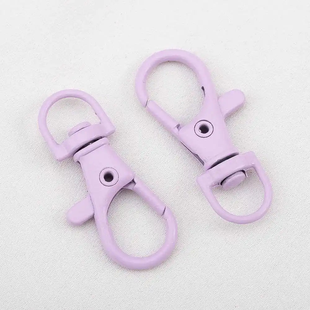 10pcs Colored Alloy Painted Fish Mouth Spring Clasps Lobster Claw Hook Connectors for Keychain DIY Jewelry Making Accessories Aurexia off