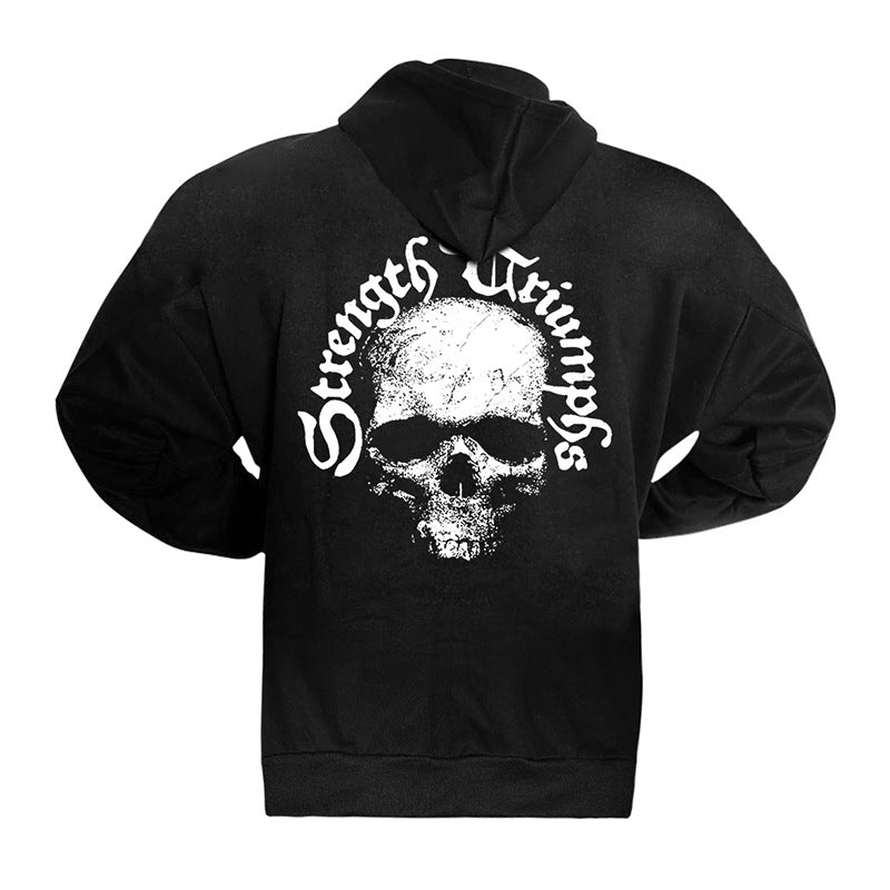 Men's Oversized Hoodie with Skull Design (2020 Collection) Aurexia off