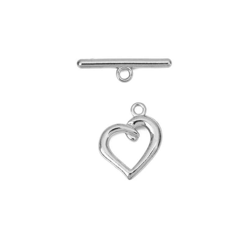 5sets PVD Never Fade Stainless Steel OT Clasps Toggle Bracelet Hooks End Necklace Connectors ForDiy Jewelry Making Accessories Aurexia off