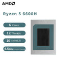 AMD R5 6600H Laptop CPU Ryzen 5 6600H Processor 4.5GHz 6-Core 12-Thread 3MB Game Cache 6NM TDP 45W FP7 Gaming CPU 100-000000546 Aurexia off