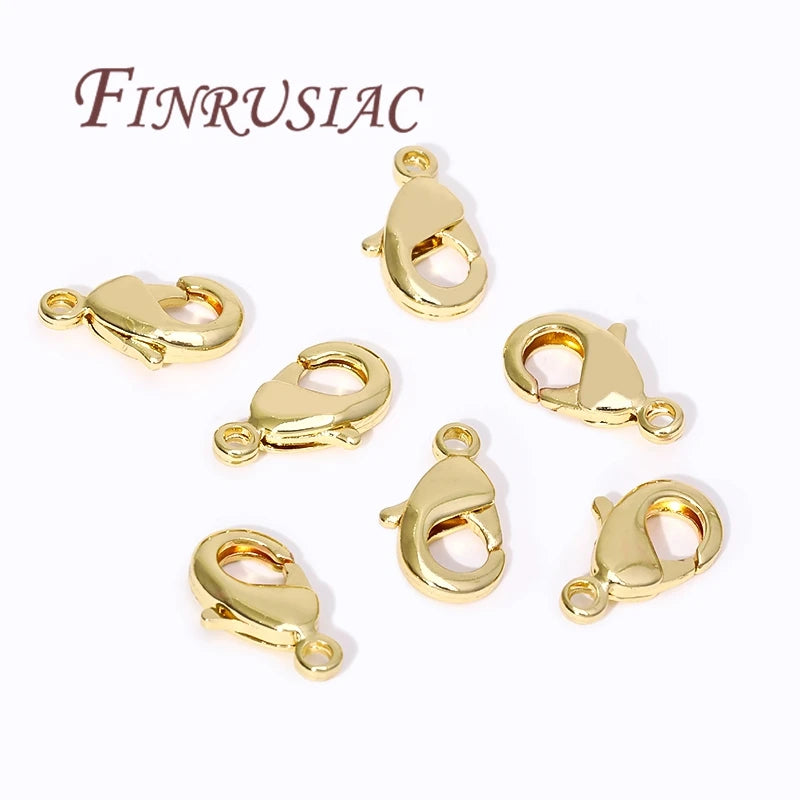 18K Gold Plated Lobster Clasps For Bracelets,Spring Clasps For Jewelry,DIY Jewelry Making Supplies,Connectors Clasp Accessories Aurexia off