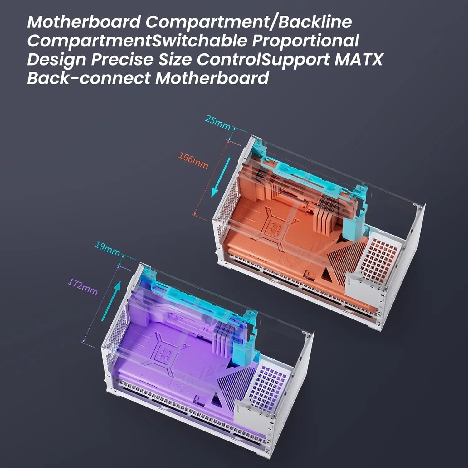 Compact Micro-ATX PC Gaming Case with High Compatibility, Supports 365mm GPU/240AIO, Black Design Aurexia off