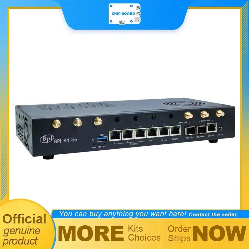 Banana Pi BPI-R4 PRO Steel Enclosure, Metal Housing Designed for Full Compatibility with BPI-R4 PRO Add-on Kits Aurexia off
