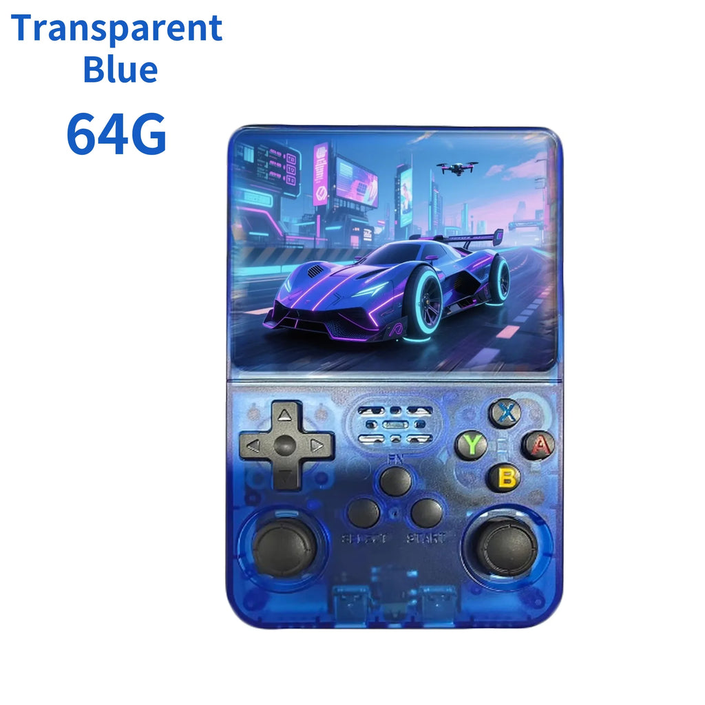 Portable R36S Handheld Game Player 3.5 Inch IPS Display 128GB Linux System Preloaded Retro Games Pocket Console