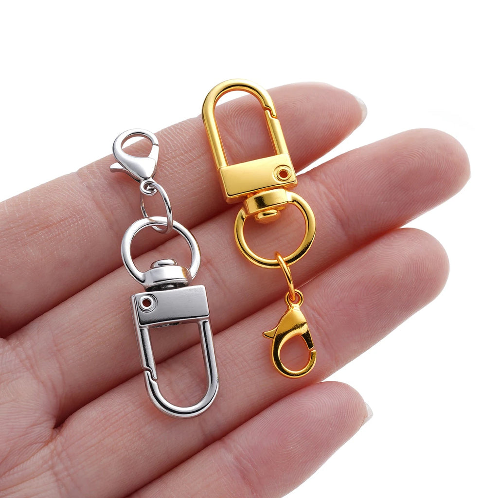 5/10Pcs Alloy Snap Lobster Clasp Hooks with Lobster Clasps Connectors Findings for DIY Key Chain Bags Pendants Supplies Aurexia off