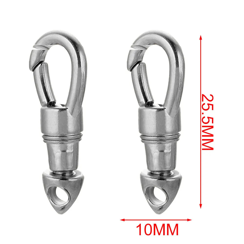 2pcs/lot Stainless Steel Bag Key Chain Hook Clasps Lobster Clasp Hooks Connectors for DIY Jewelry Making Supplies Accessories Aurexia off