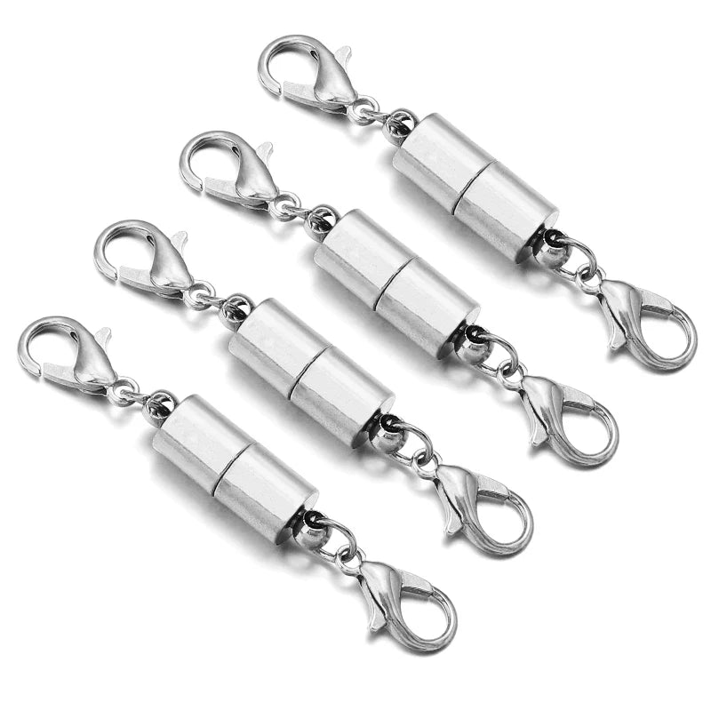 5Sets/Lot Magnetic Clasps With Lobster Clasps For Jewelry Making DIY Bracelet Necklace Magnet Clasp Connector Buckle Fasteners Aurexia off
