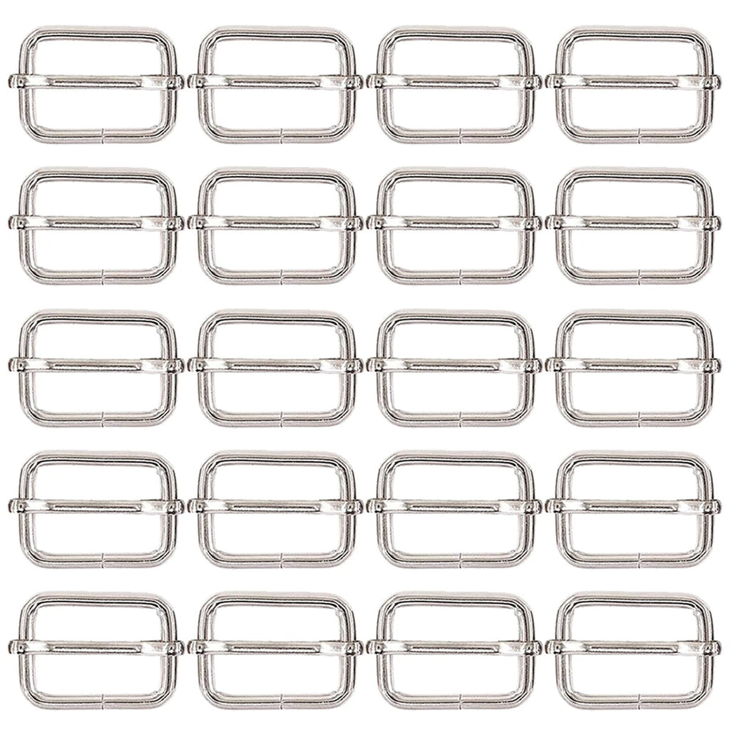 40/70/100 Pcs 25MM 3 Way Sliding Buckles, Adjustable Metal Webbing Buckle for Backpacks, Dog Collars, Purses and Bag Making Aurexia off