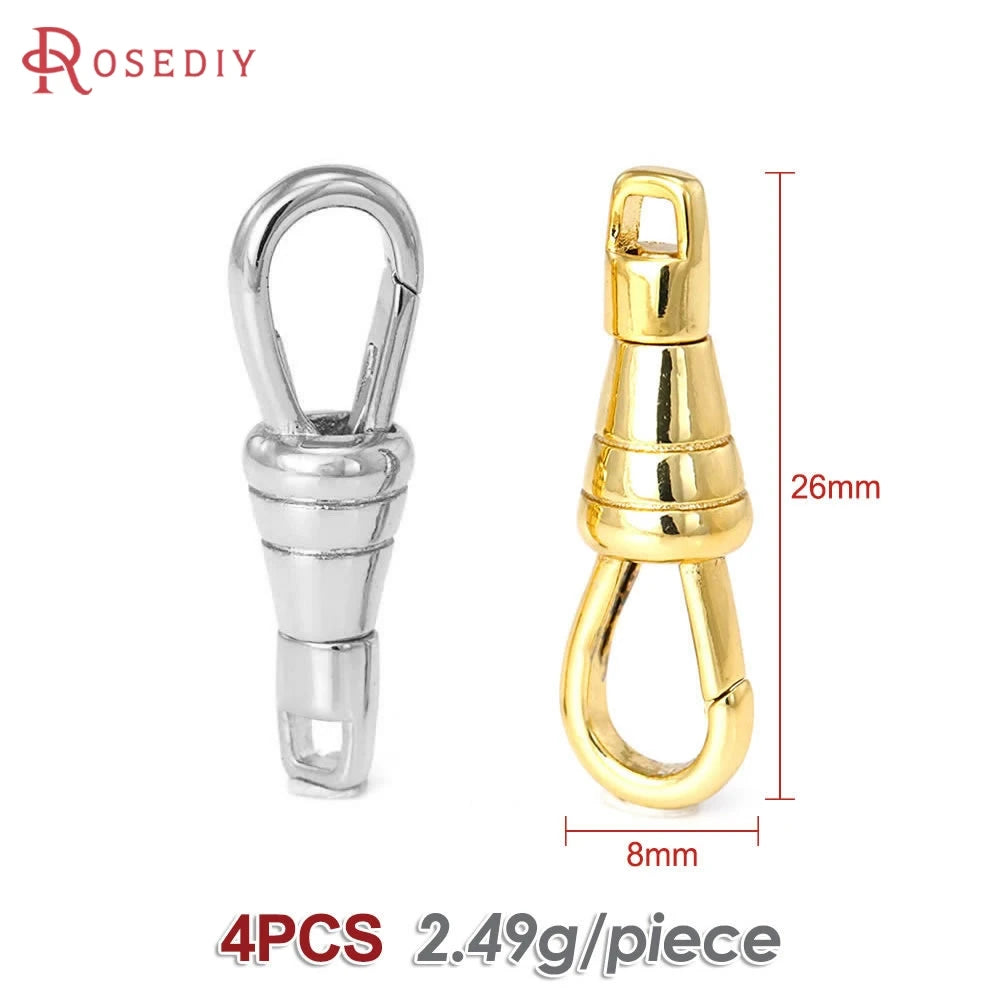 18K Gold Color Brass Rotatable Lobster Clasps Connect Clasps Jewelry Necklaces Bracelets Making Diy Findings Accessories Aurexia off