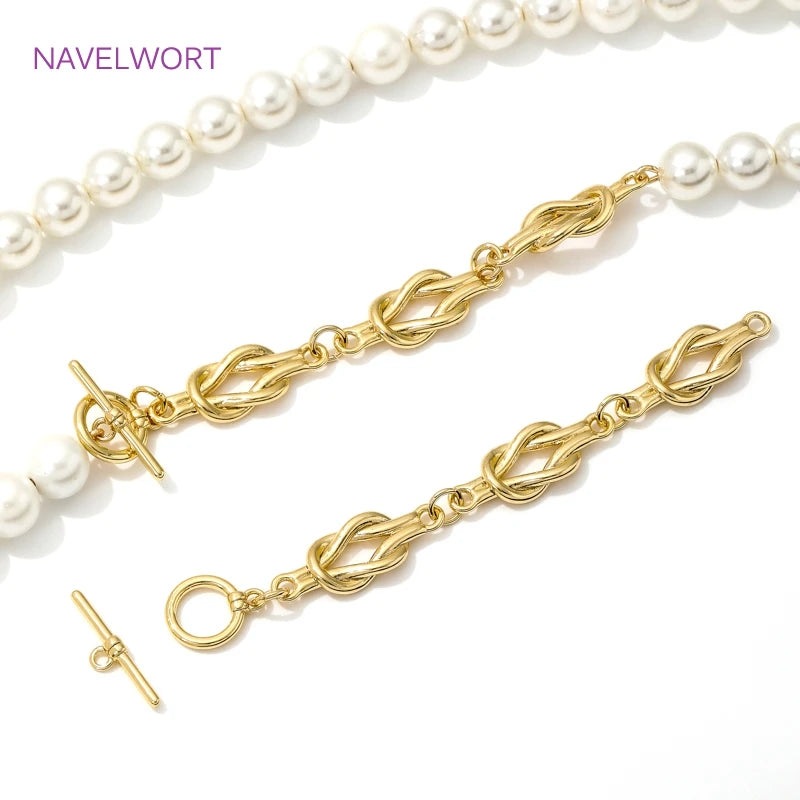 18K Gold Plated OT Clasps Toggle Clasp For Jewelry Making,Brass Bracelet Connector Clasps,For DIY Necklace Making Accessories Aurexia off