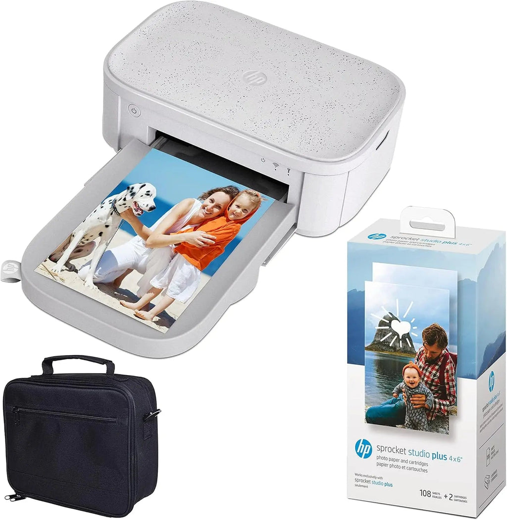 Wireless Instant Photo Printer, 4x6 Prints, 118 Sheets + 2 Cartridges, Travel Case, Wi-Fi, Dye Sublimation for Home Use Aurexia off