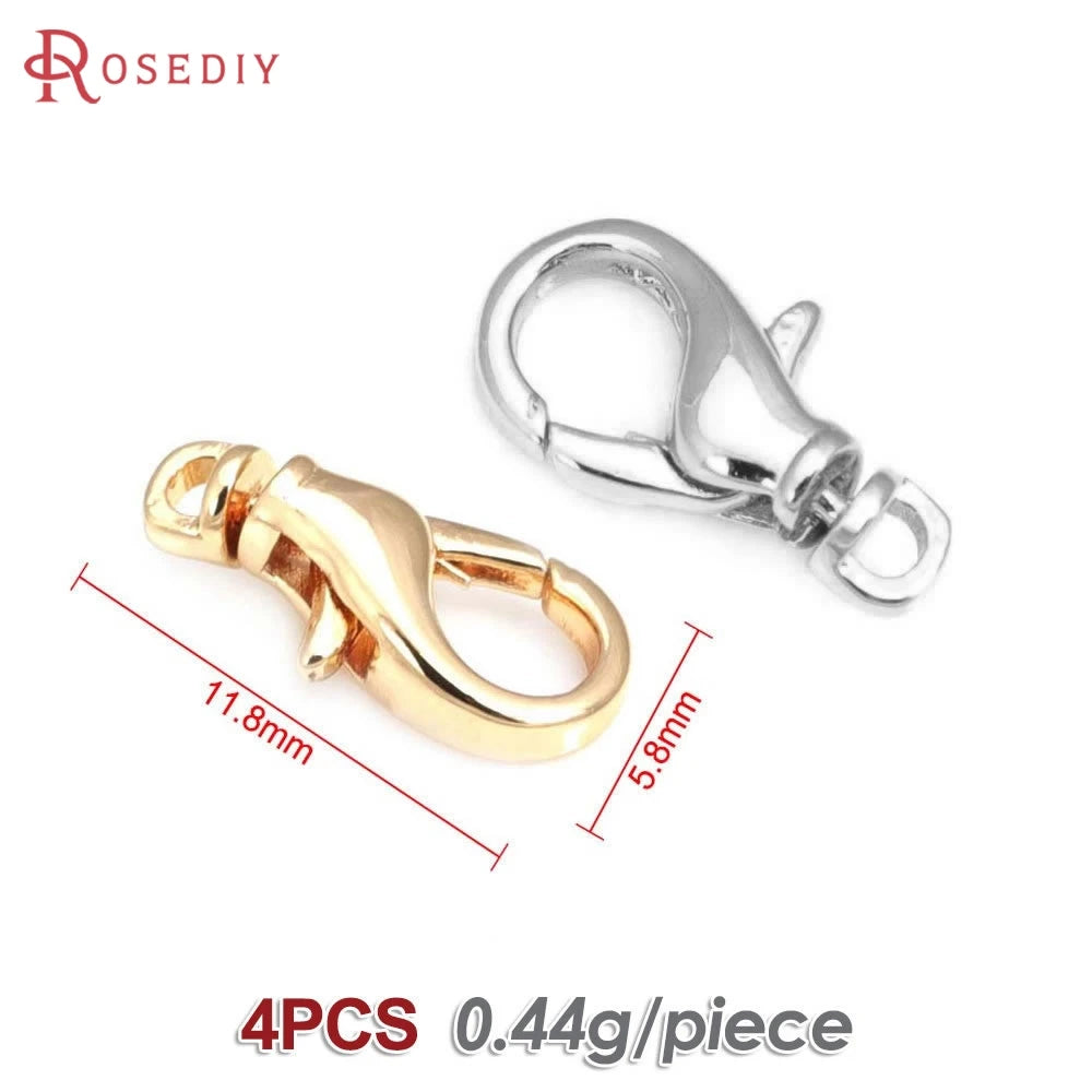 18K Gold Color Brass Rotatable Lobster Clasps Connect Clasps Jewelry Necklaces Bracelets Making Diy Findings Accessories Aurexia off