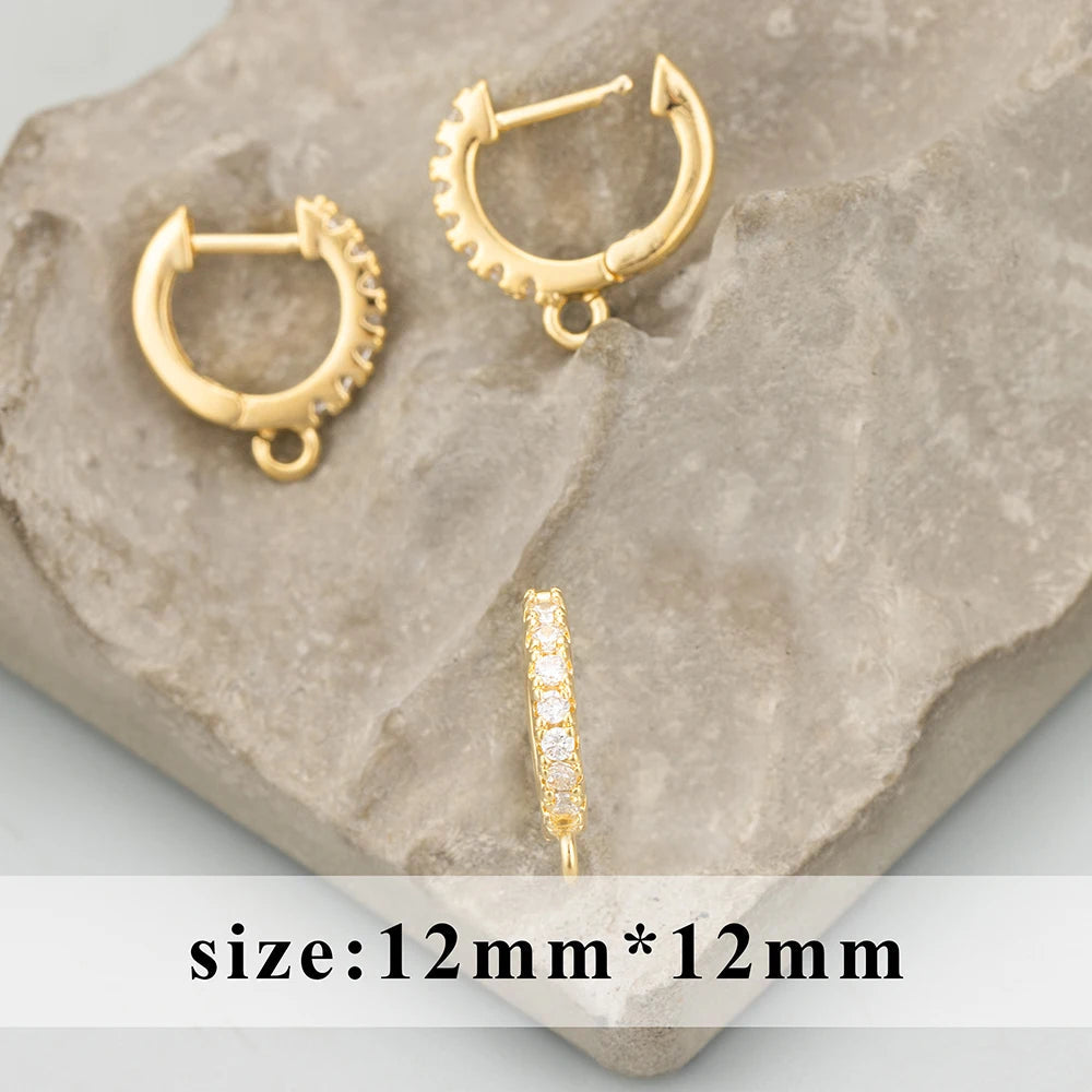GUFEATHER,6pcs/lot,MG23,jewelry accessories,PVD,18k gold rhodium plated,copper,zircons,charms,clasp hooks,jewelry making Aurexia off