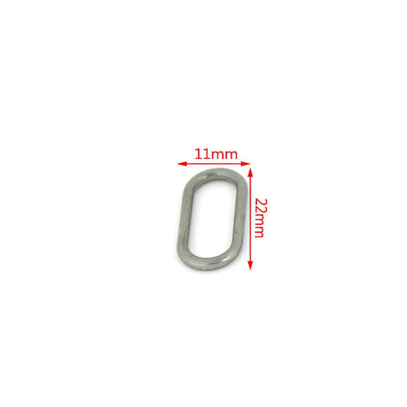 10Pcs Stainless Steel Double Hole Oval Connector Charms Jewelry Making Findings Accessories Aurexia off