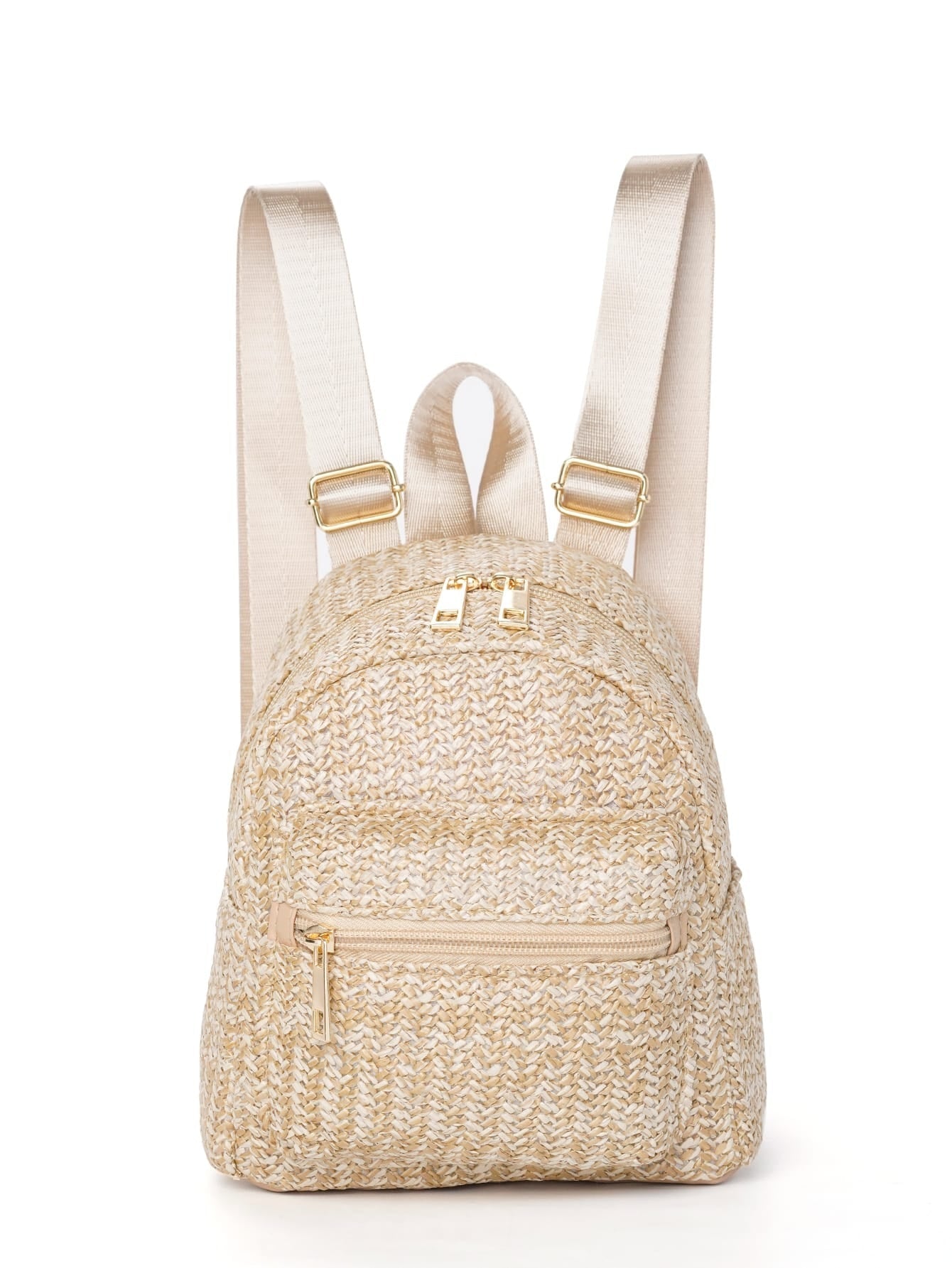 Chic Women's Woven Straw Backpack Aurexia off
