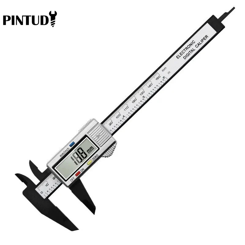 1PC Plastic Vernier Caliper Digital Display Caliper Mini Text Play Caliper Student Vernier Ruler 0 to 150mm Measuring Tool Aurexia off