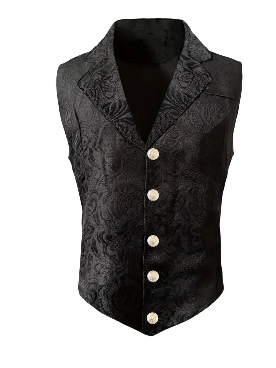2026 Men's vest retro jacquard vest British style business casual top American style shoulder Aurexia off