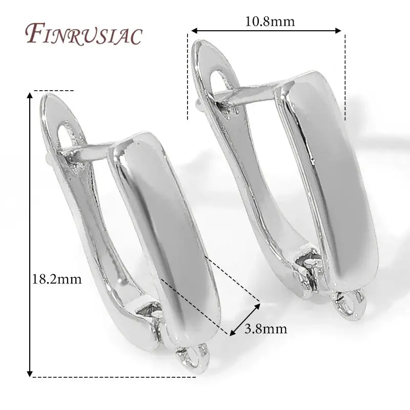 18K Gold Plated,Anti-Allergy Earring Hook Clasps,Supplies For Jewelry,Fasteners Earwires,Earrings Fixtures Accessories Aurexia off