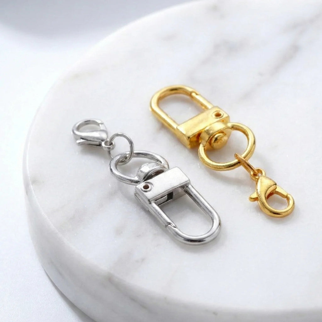 5/10Pcs Alloy Snap Lobster Clasp Hooks with Lobster Clasps Connectors Findings for DIY Key Chain Bags Pendants Supplies Aurexia off