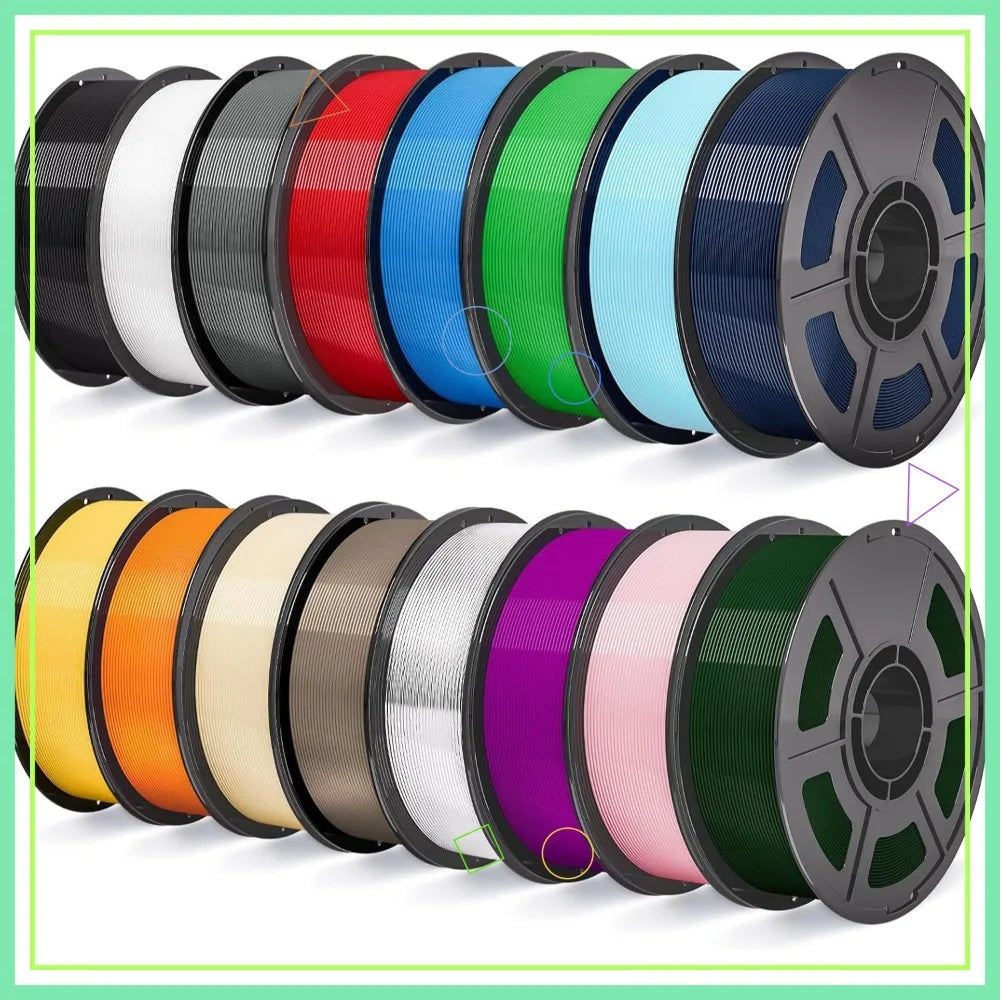 16KG PETG Filament Bundle 1.75mm 3D Printer Filament, 16 Colors, Accuracy +/-0.02mm Aurexia off