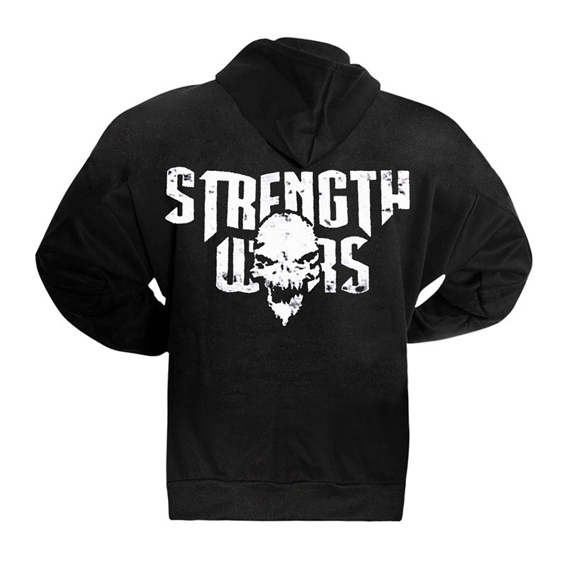 Men's Oversized Hoodie with Skull Design (2020 Collection) Aurexia off