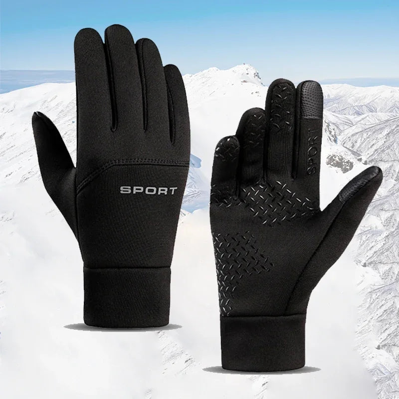 Winter Warm Gloves Touch Screen Windproof Cold-proof Cycling Gloves , Men's Women's Running, Hiking Skiing Gloves Aurexia off