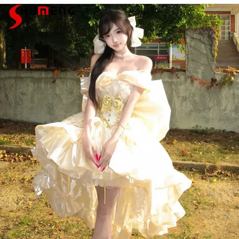 Luxury High End Birthday Party Gown Elegant Adult Banquet Princess Evening Dress Japanese Lolita Style Sweet Cute Dresses Ladies Aurexia off