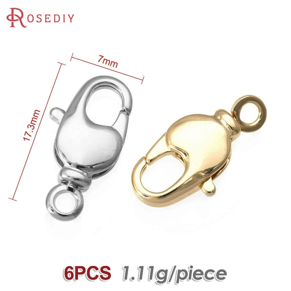18K Gold Color Brass Rotatable Lobster Clasps Connect Clasps Jewelry Necklaces Bracelets Making Diy Findings Accessories Aurexia off