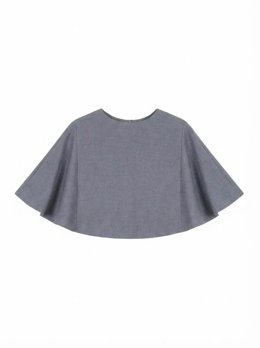 LIMO Minimalist Cape Jacket •2026 Trendy • Stand Collar • Cape Overlay • Tailored Silhouette  • Sophisticated Women’s Wear Aurexia off
