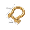 1pcs 304 Stainless Steel D-Ring Anchor Shackle Clasps Screw Lock Bow Horseshoe Buckle for DIY Bracelets Purse Jewelry Making Aurexia off
