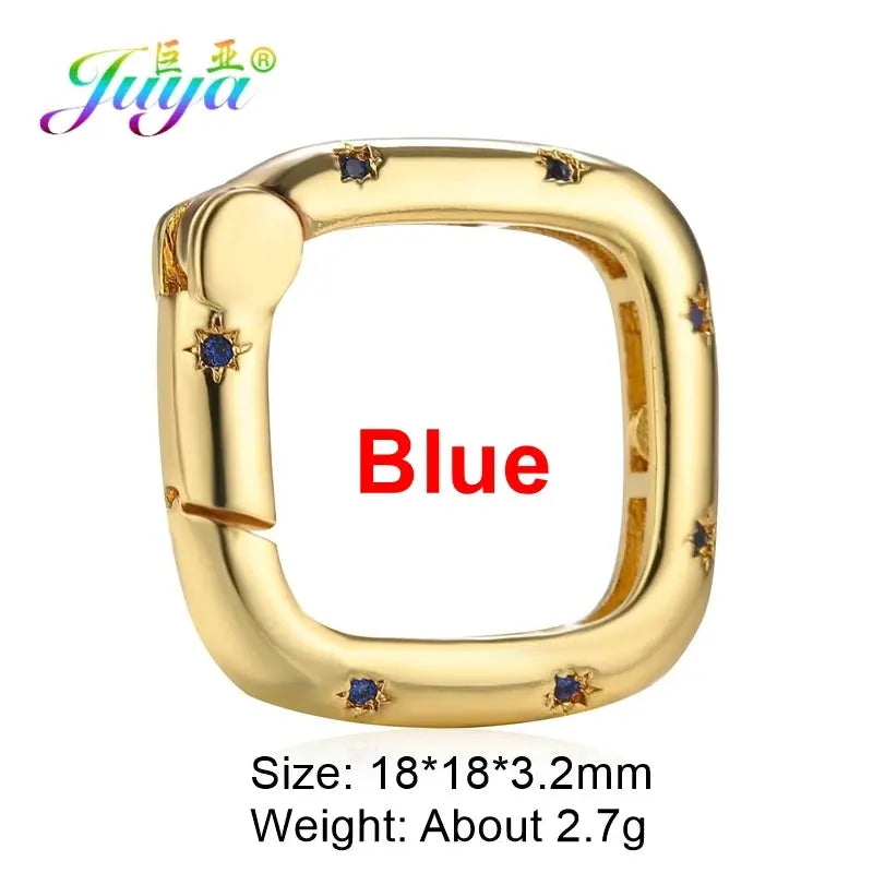 Juya DIY Decoration Carabiner Fastener Spring Lobster Screw Locket Clasps Accessories For Keychain Necklace Making Aurexia off