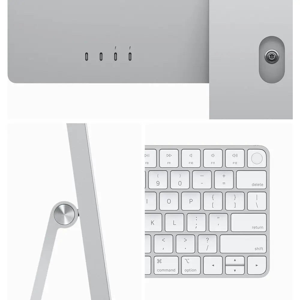 2023 iwith M3 Chip with 8-core CPU (24-inch, 8GB , 512GB SSD Storage) Silver (Renewed) Aurexia off