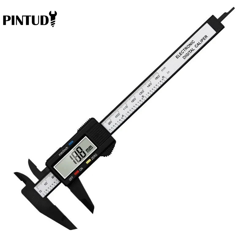 1PC Plastic Vernier Caliper Digital Display Caliper Mini Text Play Caliper Student Vernier Ruler 0 to 150mm Measuring Tool Aurexia off